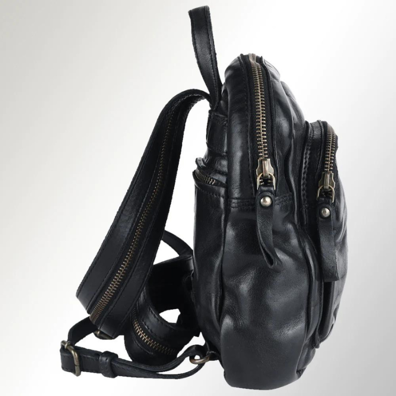 Small Leather Backpack Sling
