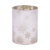 Snowflake Glass LED Candle