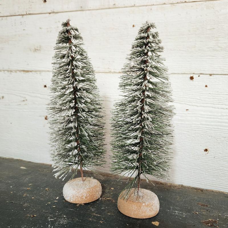 Snowy Green Bottle Brush Tree