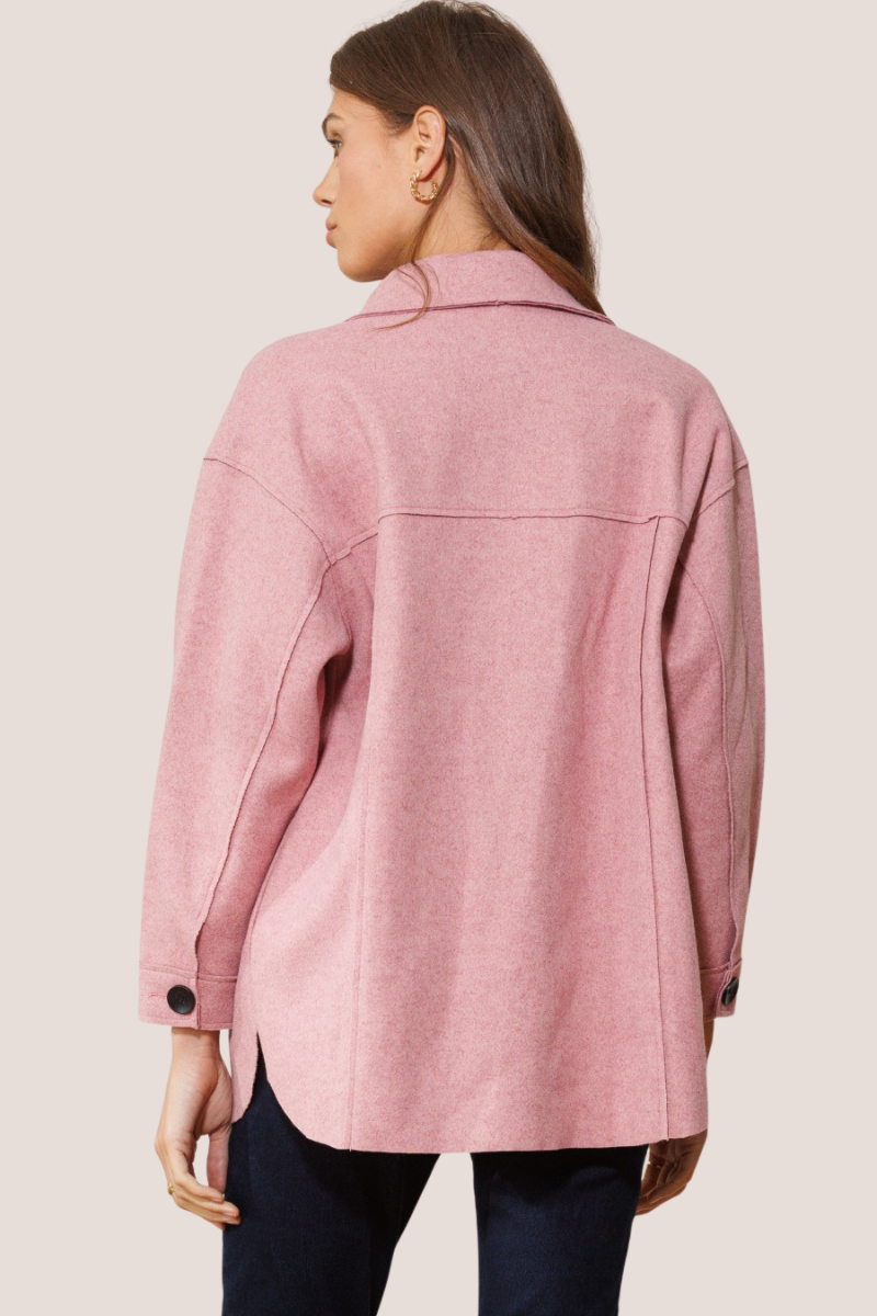 Solid Oversized Shacket