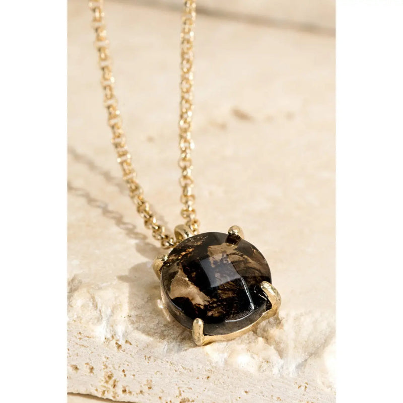 Stone Charm Necklace
