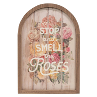 Smell the Roses Sign