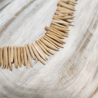 Strand of Coconut Shell Stick Beads