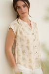 Stripe Floral Blouse