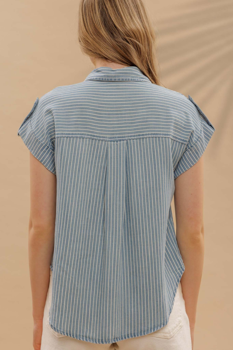 Striped Chambray Shirt