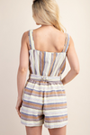 Striped Sleeveless Romper