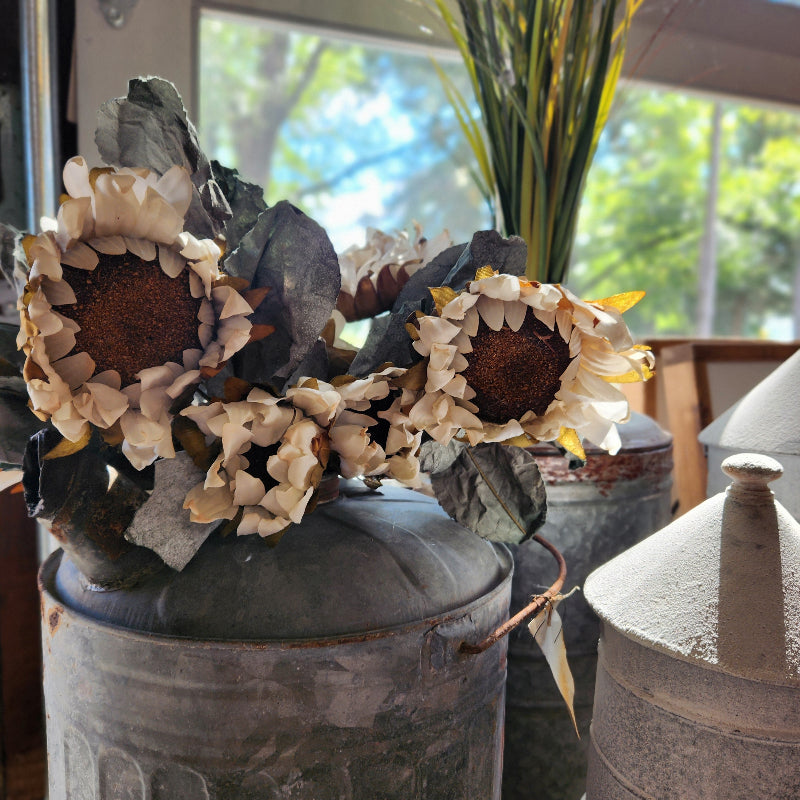 Big White Sunflower Pick