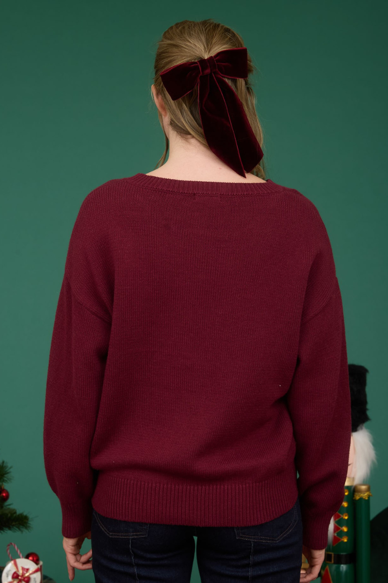 Teddy Bear Knit Sweater