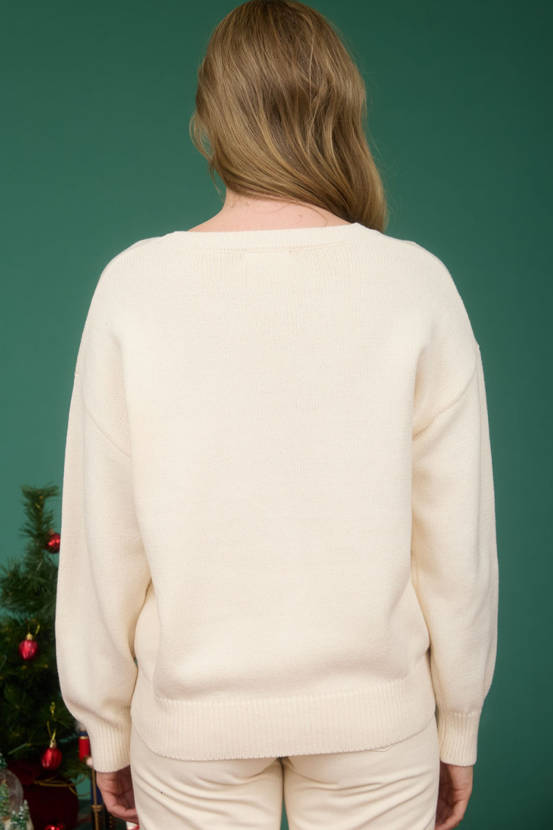 Teddy Bear Knit Sweater