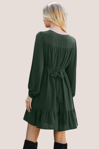 V-Neck Mini Dress