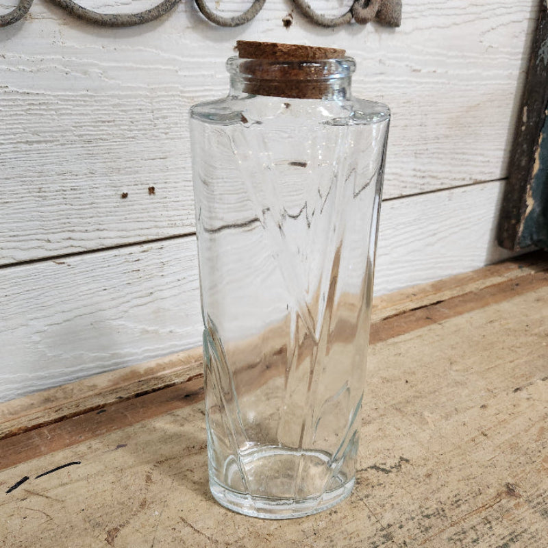 Vintage Art Deco Glass Jar