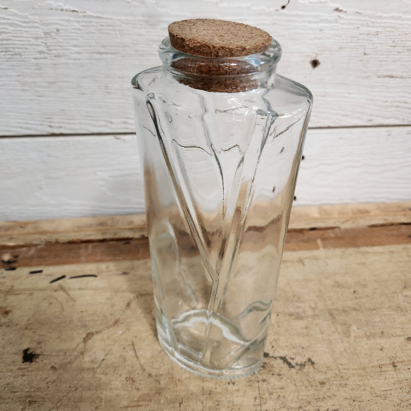 Vintage Art Deco Glass Jar