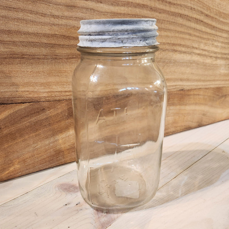 Vintage Atlas Mason Jar
