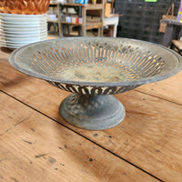 Vintage Brass Pedestal Bowl