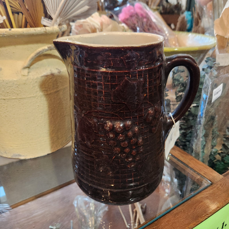 Vintage Grape & Trellis Pitcher