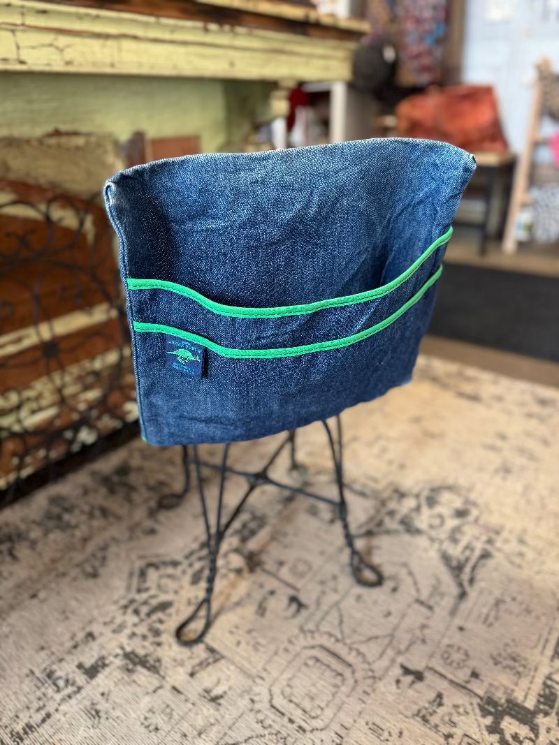 Vintage Denim Chair Pouch