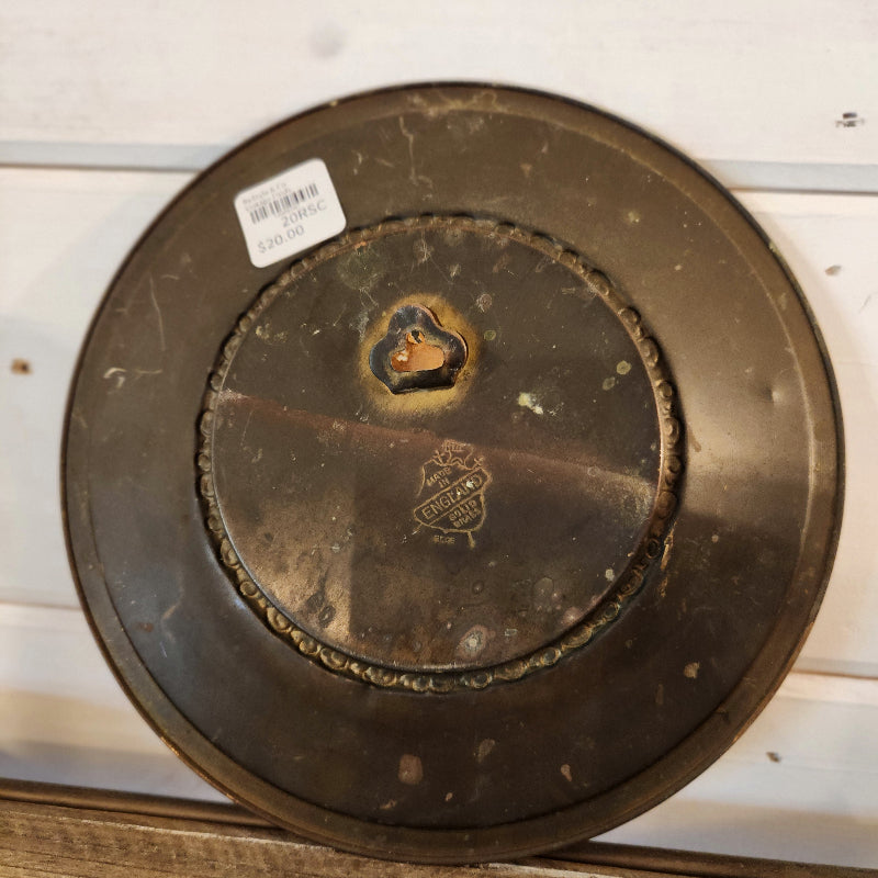 Vintage Foil Art Brass Wall Plate