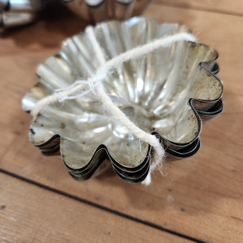 Vintage French Brioche Fluted Mold Set