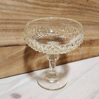 Vintage Glass Pedestal Bowl