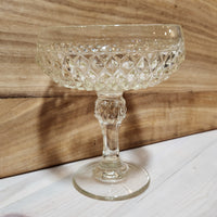 Vintage Glass Pedestal Bowl