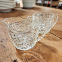 Vintage Glass Sugar & Creamer Set