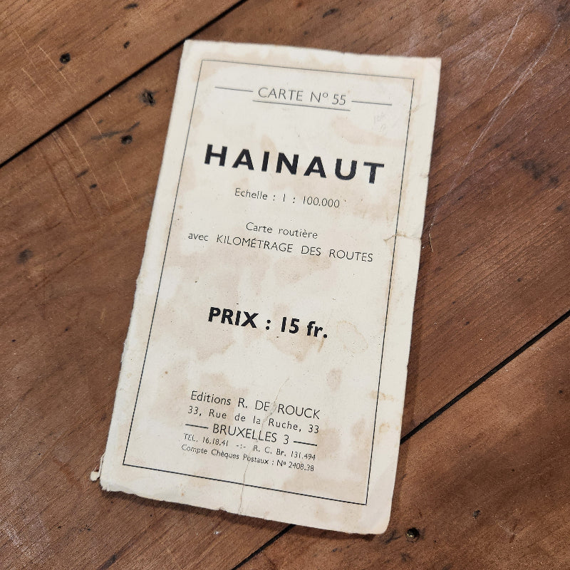 Vintage Belgium Map Booklet