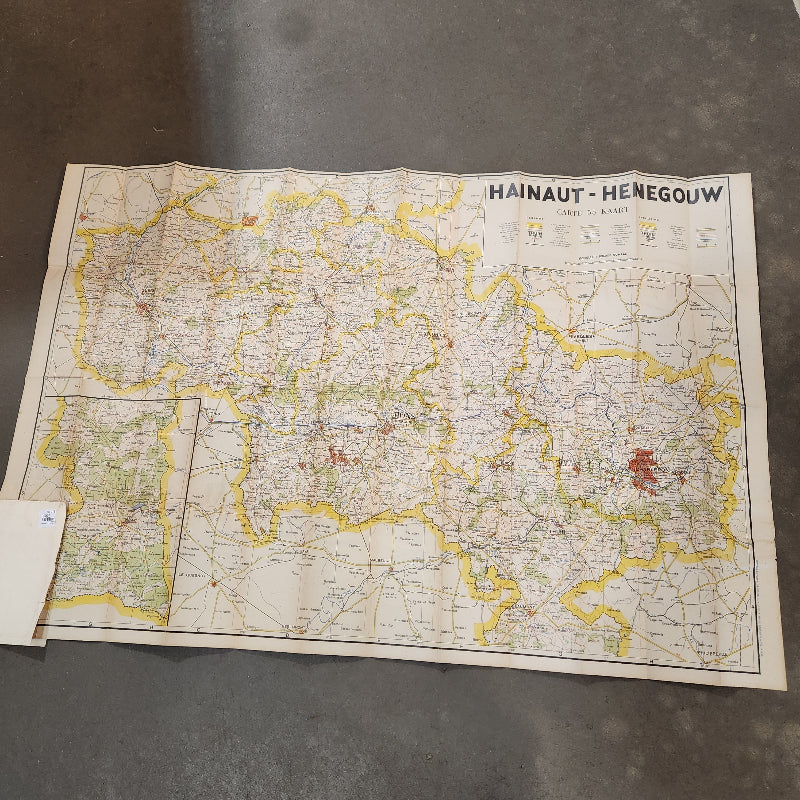 Vintage Belgium Map Booklet