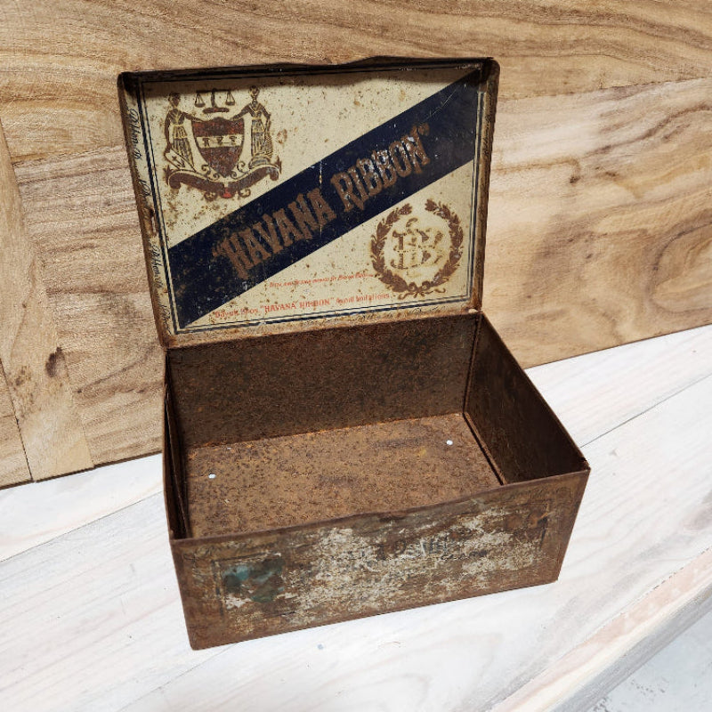 Vintage Havana Ribbon Cigar Tin