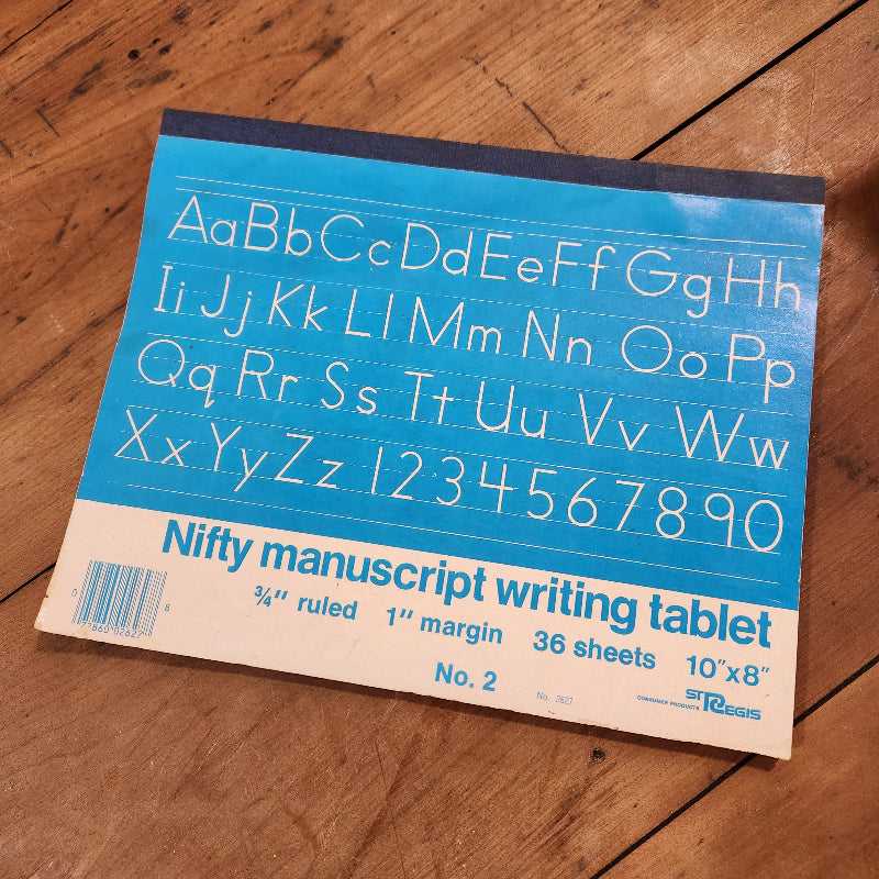 Vintage Manuscript Writing Tablet