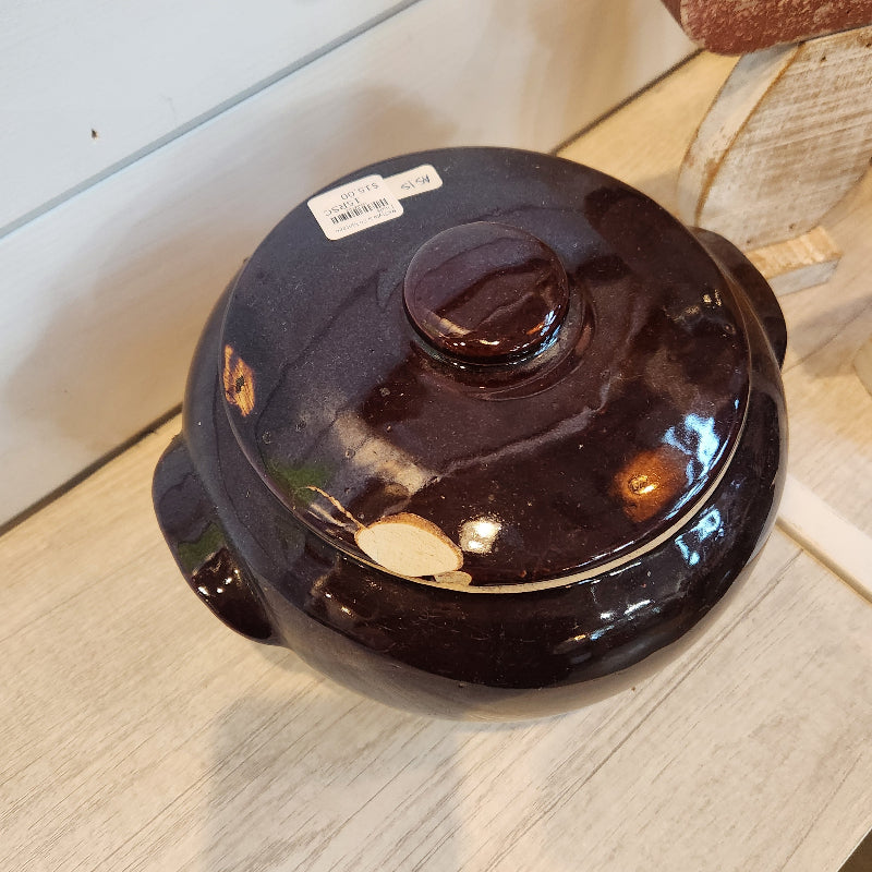 Vintage McCoy Stoneware Bean Pot