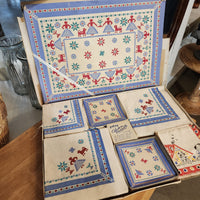Vintage Folk Art Paper Party Set