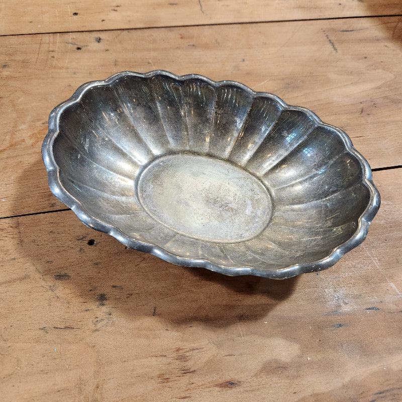 Vintage Silver Serving Bowl