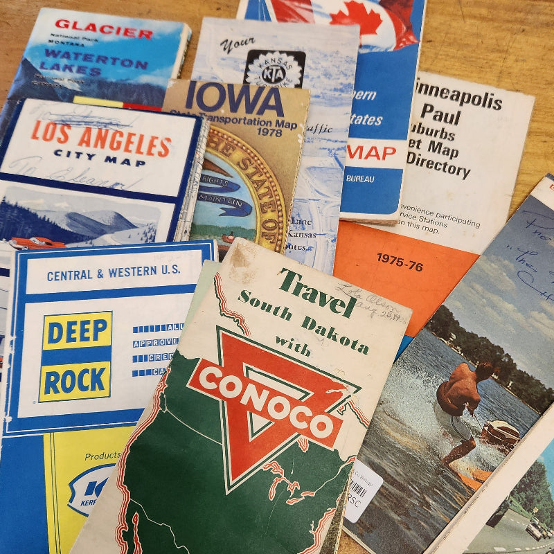 Vintage Road Map