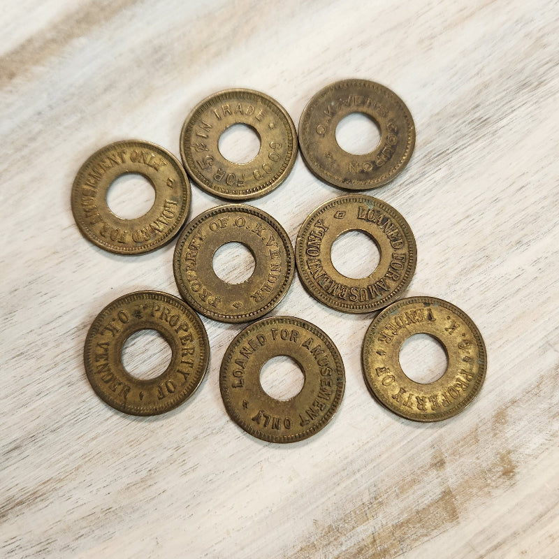 Vintage Set of Amusement Tokens