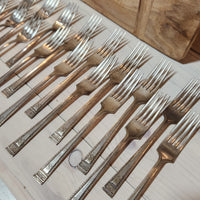 Vintage Holmes & Edwards Silverplate Flatware Set