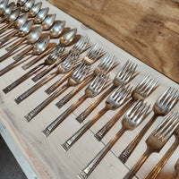 Vintage Holmes & Edwards Silverplate Flatware Set
