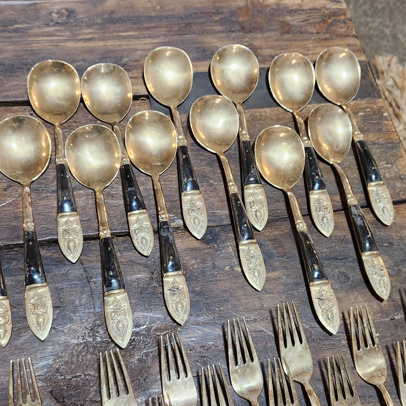 Vintage Thai Bronzeware Set