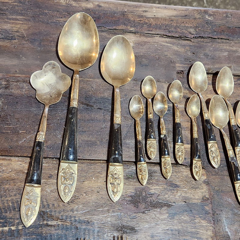 Vintage Thai Bronzeware Set