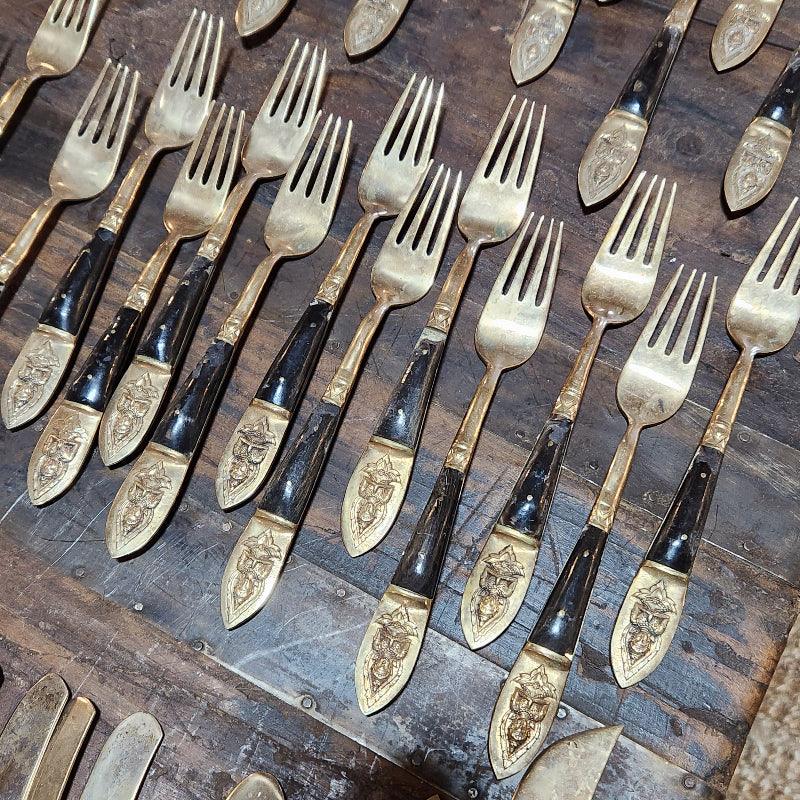 Vintage Thai Bronzeware Set
