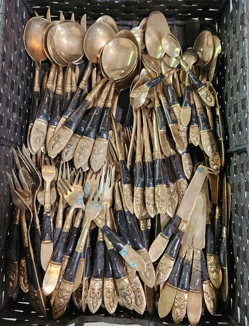 Vintage Thai Bronzeware Set
