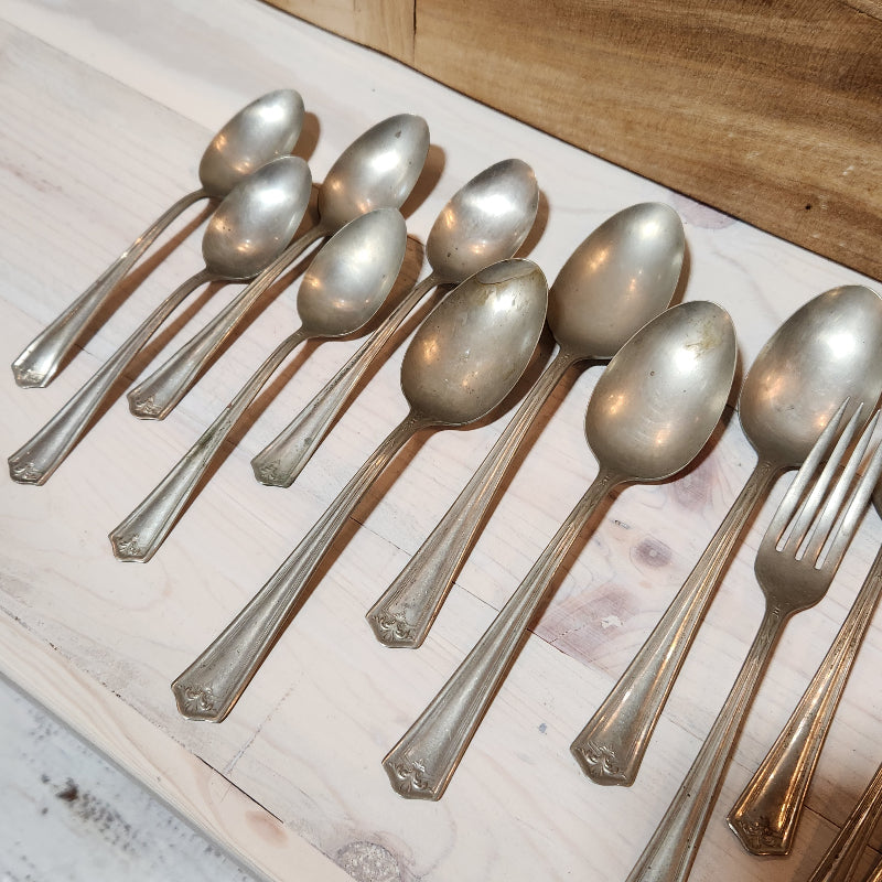 Vintage Silverplate Flatware Set