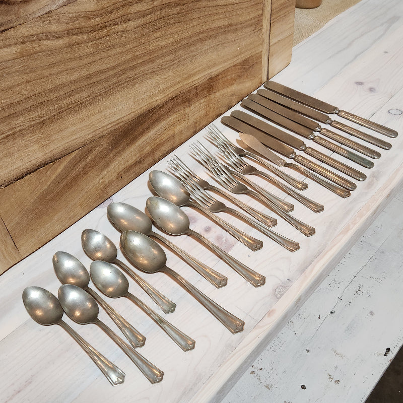 Vintage Silverplate Flatware Set
