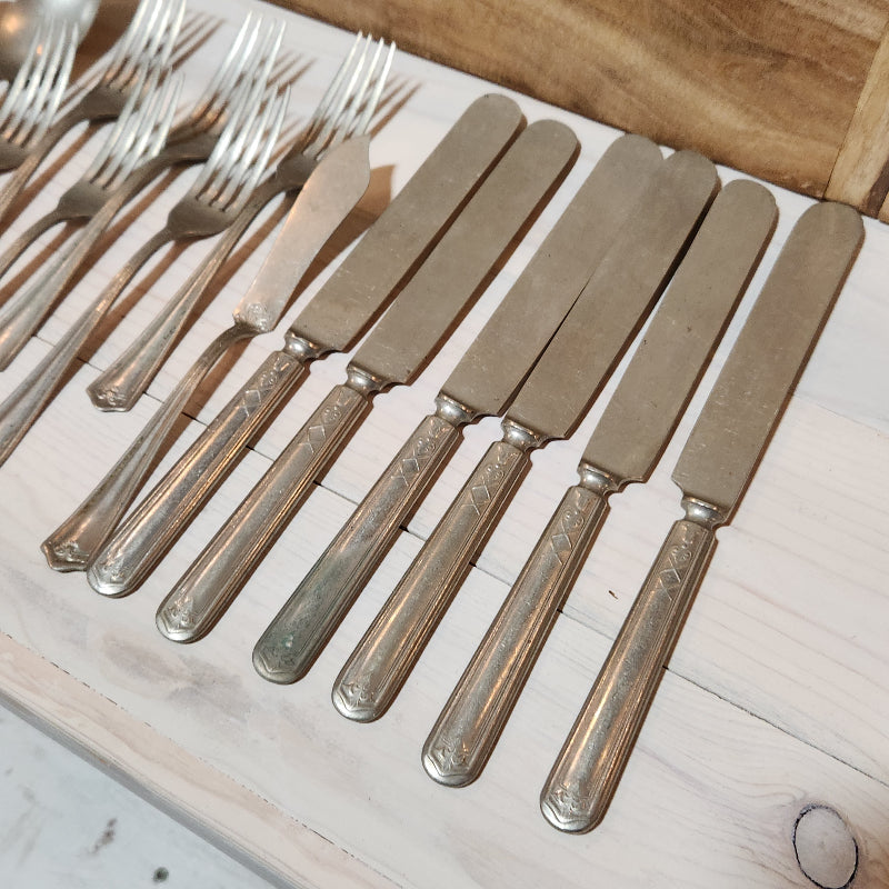 Vintage Silverplate Flatware Set