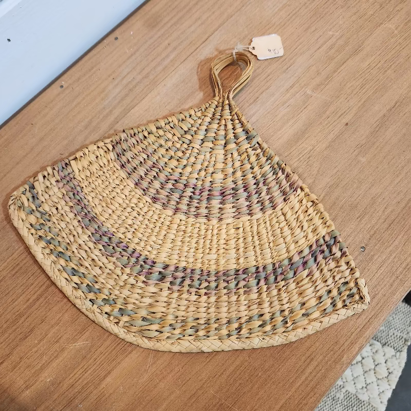 Vintage Woven Hand Fan