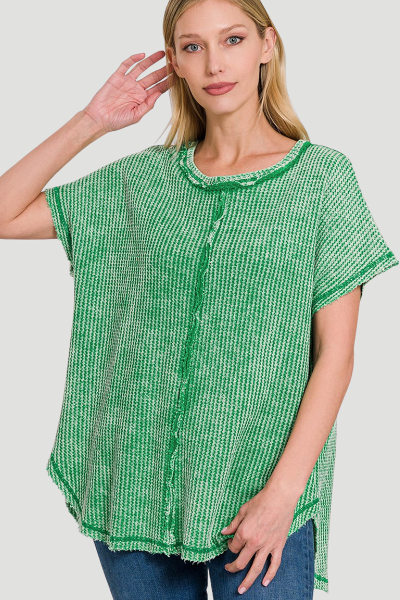 Washed Waffle Tee