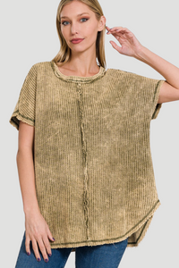 Washed Waffle Tee