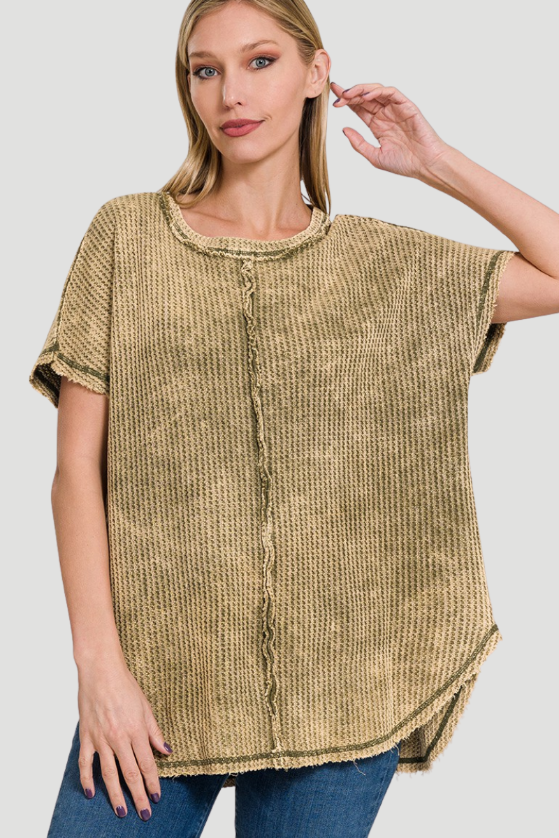 Washed Waffle Tee