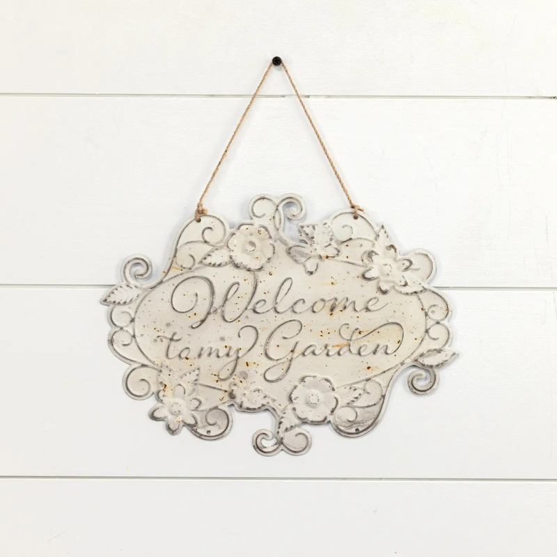 Welcome to My Garden Sign