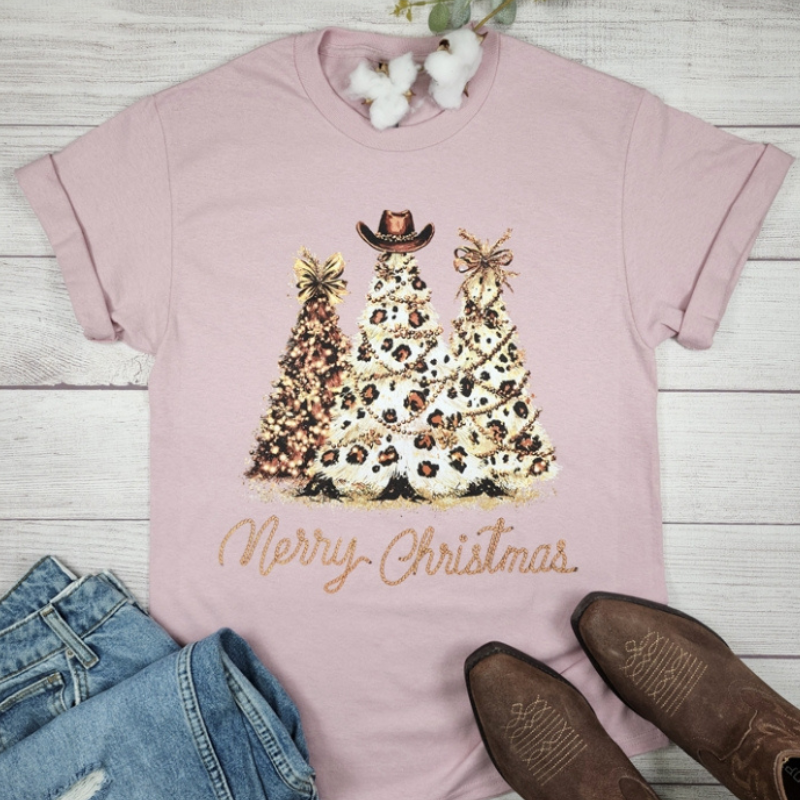 Western Christmas Trees Tee