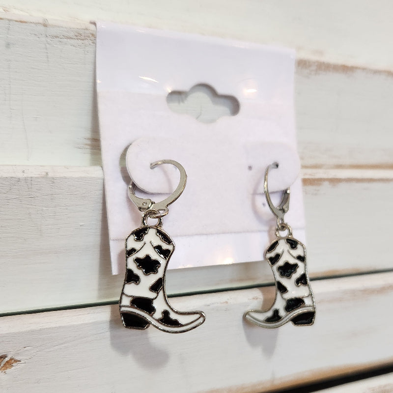 Western Cowgirl Boot Earrings